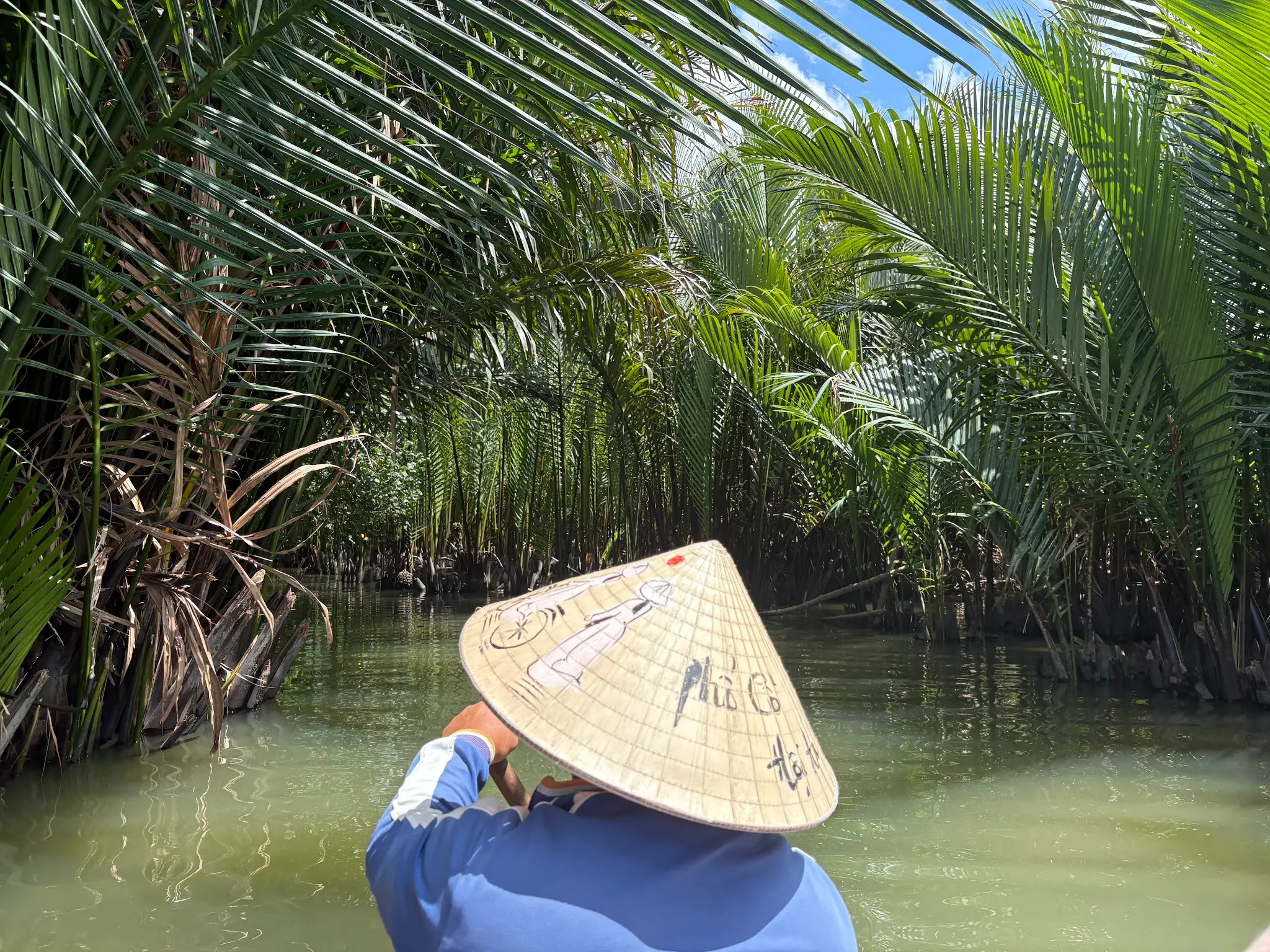 Traditional Net Casting Fisherman Thu Bon River